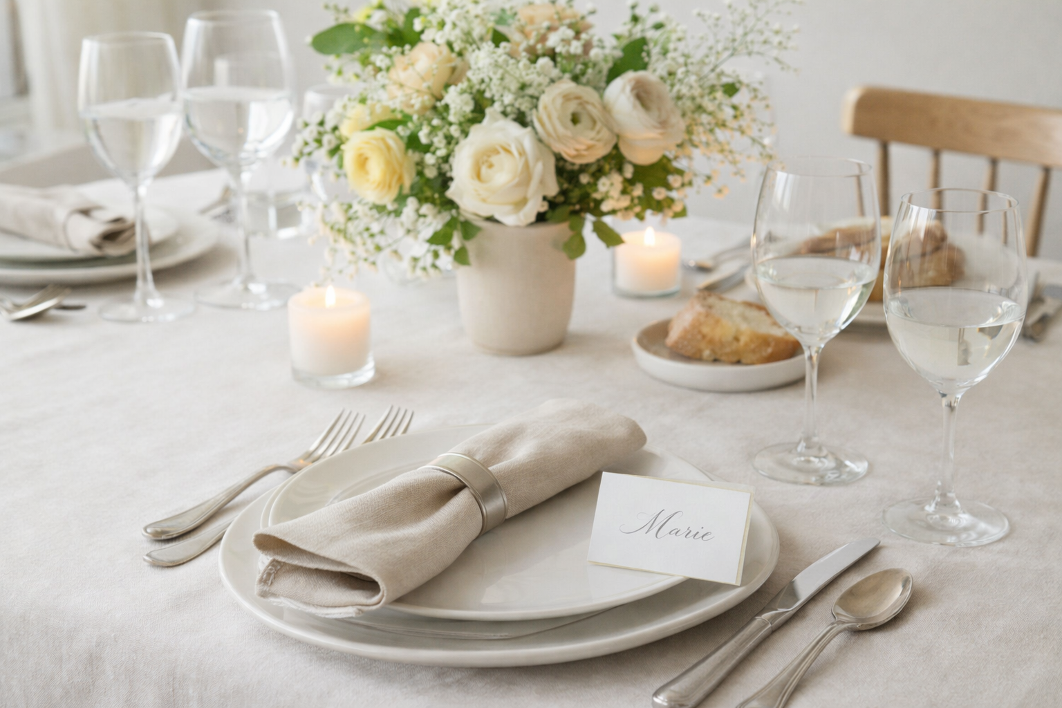 Servietten-Tischdeko