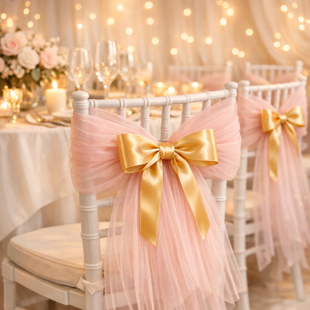 DIY Stuhlschleifen-tüll-satinband