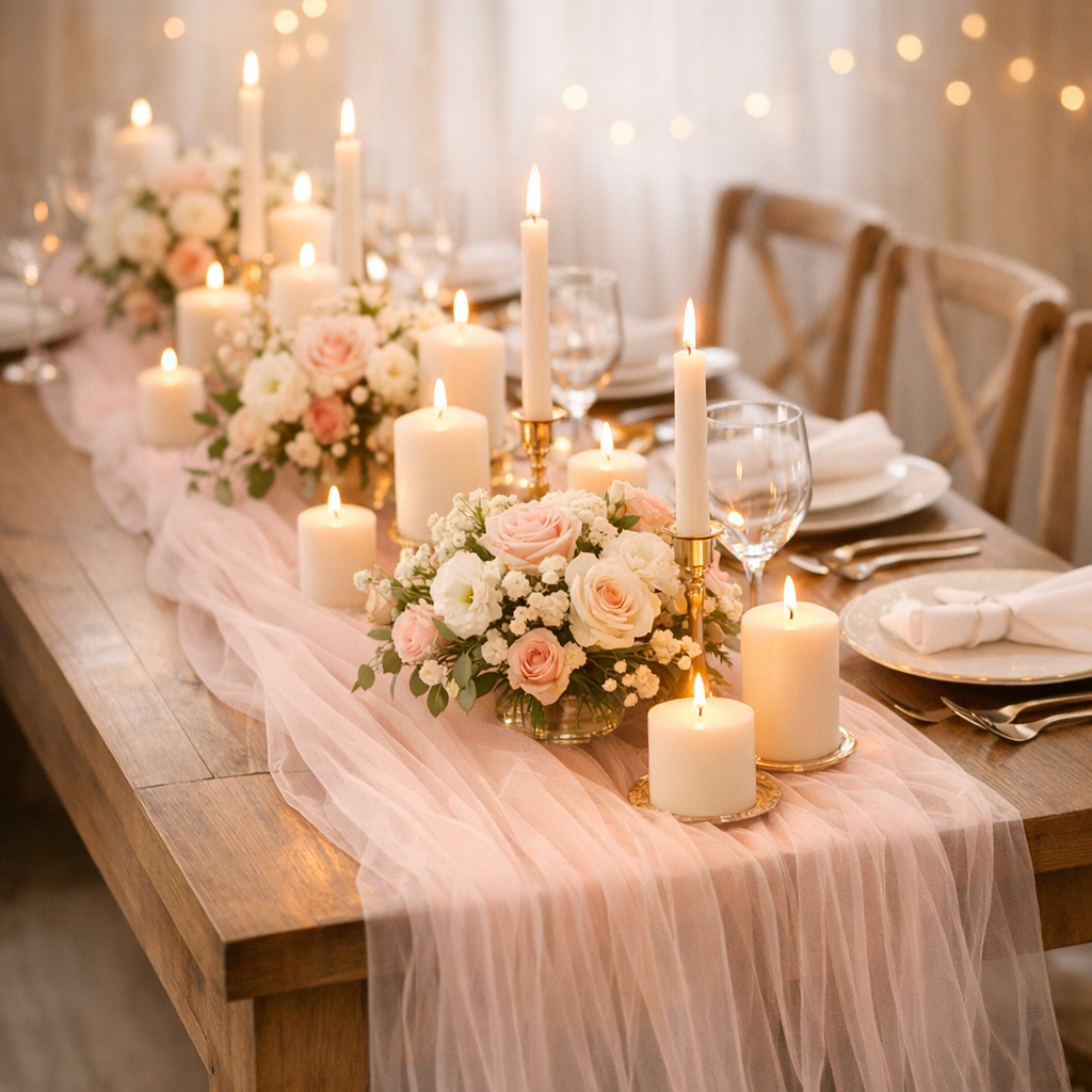 DIY Tischläufer aus Tüll – Schritt-für-Schritt-Anleitung